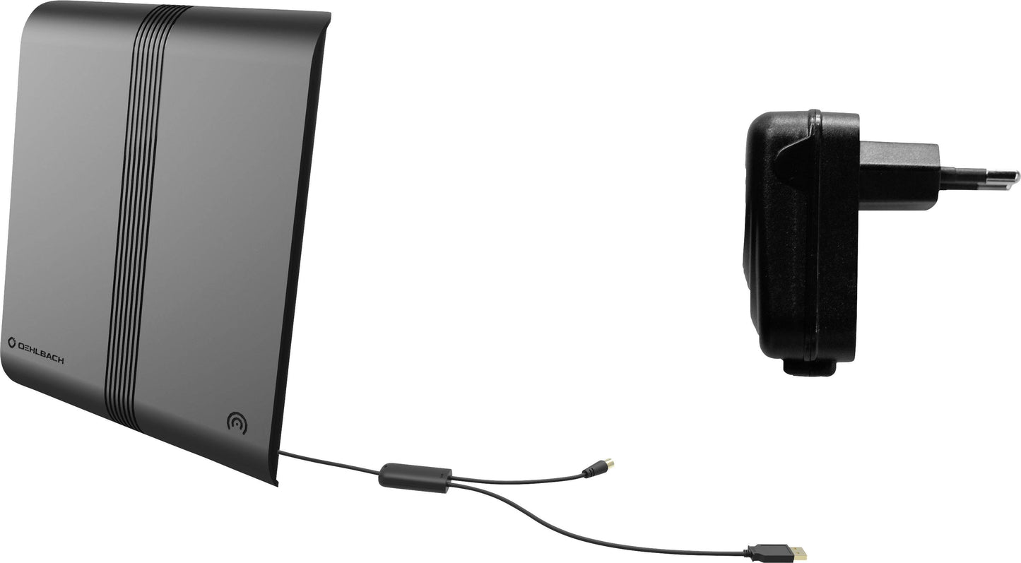 Oehlbach Scope Audio DAB+ Room Antenna: Active, Slim, Powerful Digital Radio Reception