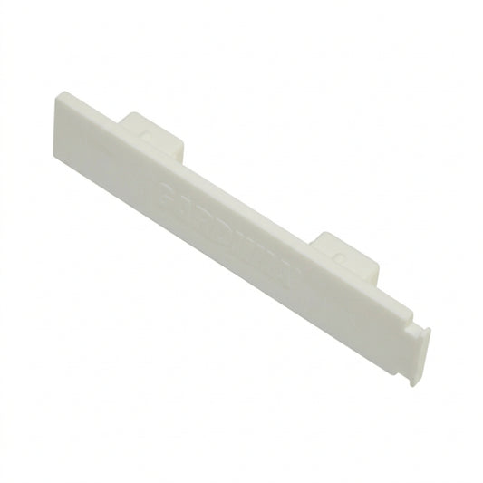 Gardinia GE3 3-Track White Curtain Rail End Caps - Durable Plastic 2-Pack - Gomix Brands Outlet