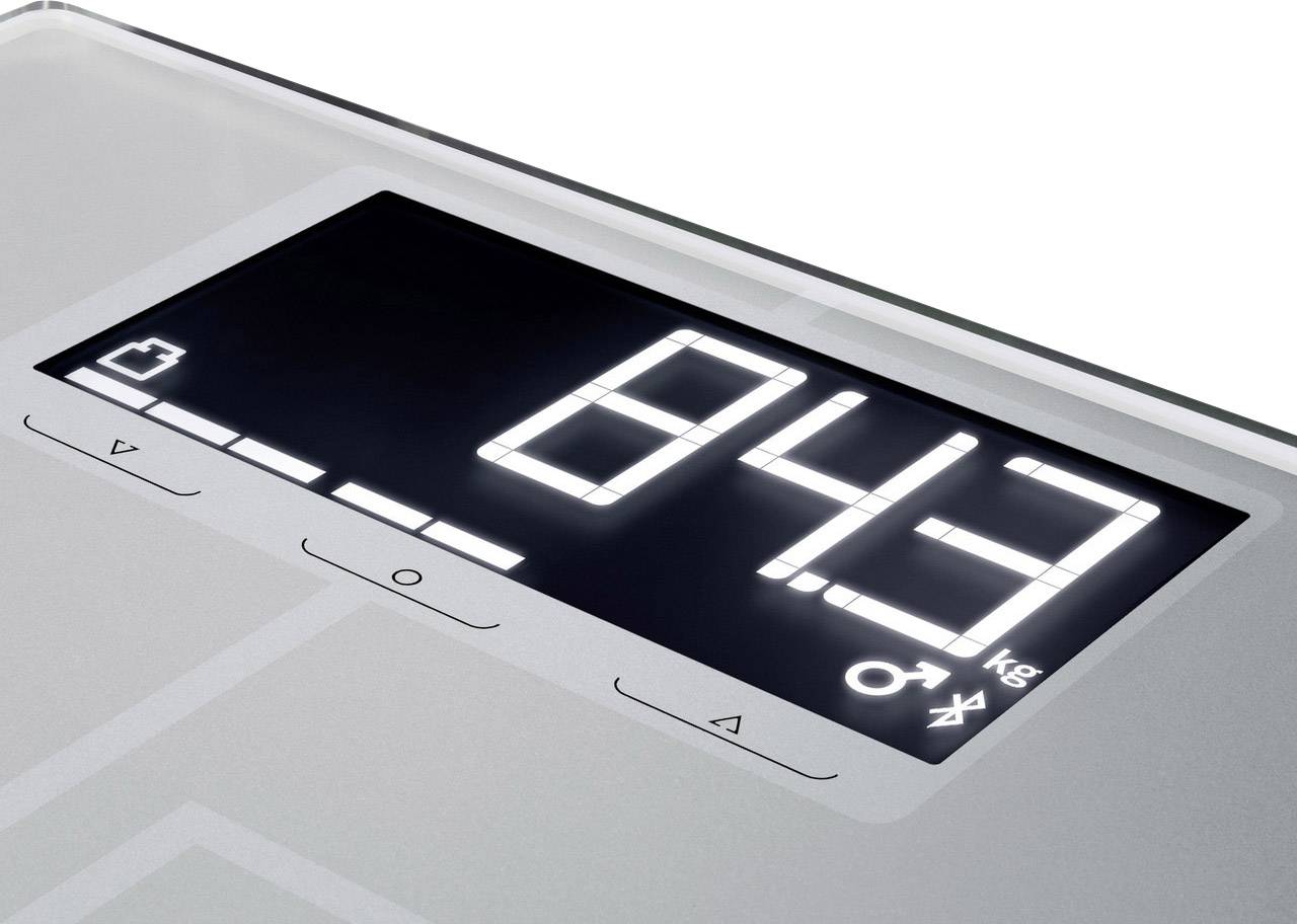 Soehnle Smart Digital Body Analysis Bathroom Scale with Bluetooth, High Capacity, Grey