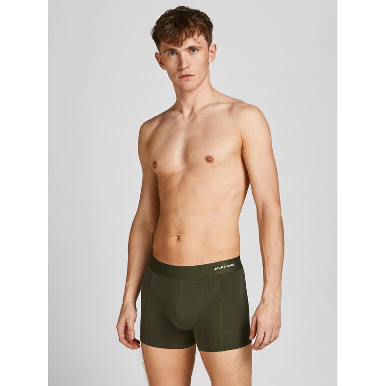 Jack & Jones Men's Bamboo Blend Boxer Trunks 3-Pack – Ultimate Comfort & Fit