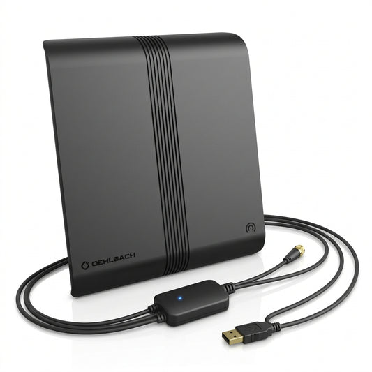 Oehlbach Scope Audio DAB+ Room Antenna: Active, Slim, Powerful Digital Radio Reception - Gomix Brands Outlet