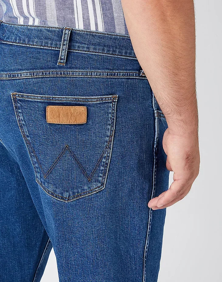 Wrangler Greensboro 803 Regular Straight Jeans - Sustainable Stone Ride Denim - Gomix Brands Outlet