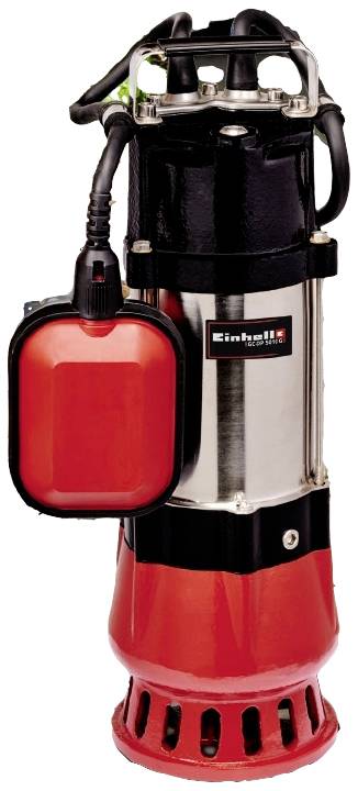 Einhell GC-DP 5010G 500W Submersible Effluent Sump Pump, 3170 GPH, 26.2 Foot Lift