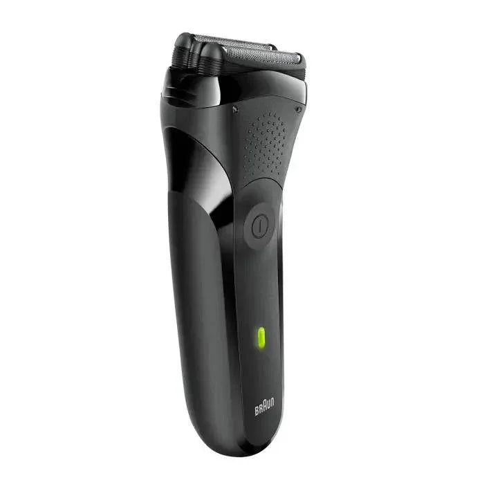 Braun Series 300s Foil Shaver: Waterproof, Rechargeable, Black/Green for Perfect Shaves - Gomix Brands Outlet