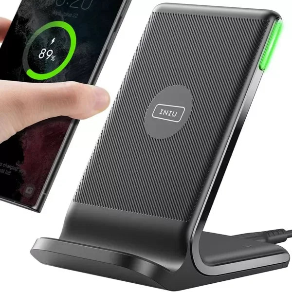 INIU WI-211 15W Fast Wireless Charger Stand, Safe NTC Temp°Guard - Gomix Brands Outlet
