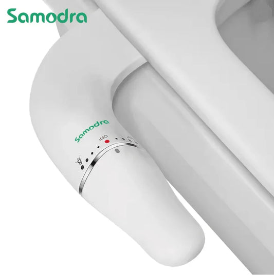 SAMODRA Ultra Slim Non-Electric Bidet Attachment Dual Nozzle Adjustable Water Pressure - Gomix Brands Outlet