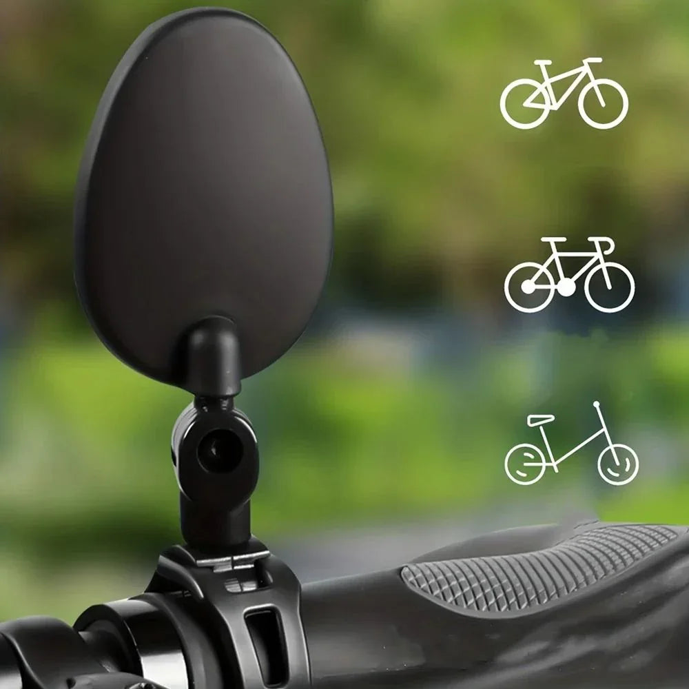 Universal 360° Rotatable Bicycle Rearview Mirrors (Pair) for Enhanced Cycling Safety - Gomix Brands Outlet