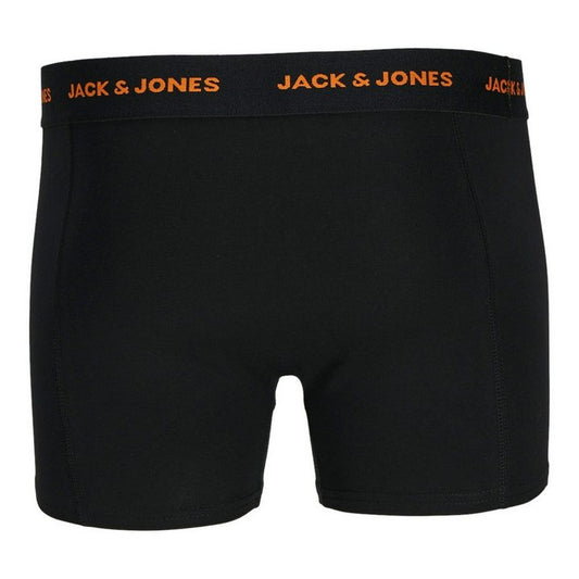 Jack & Jones Men's 3-Pack Cotton Stretch Boxer Briefs Branded Waistband