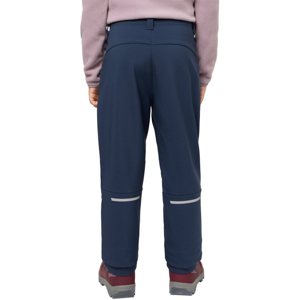 Jack Wolfskin Fourwinds Kids' Windproof Breathable Softshell Outdoor Pants
