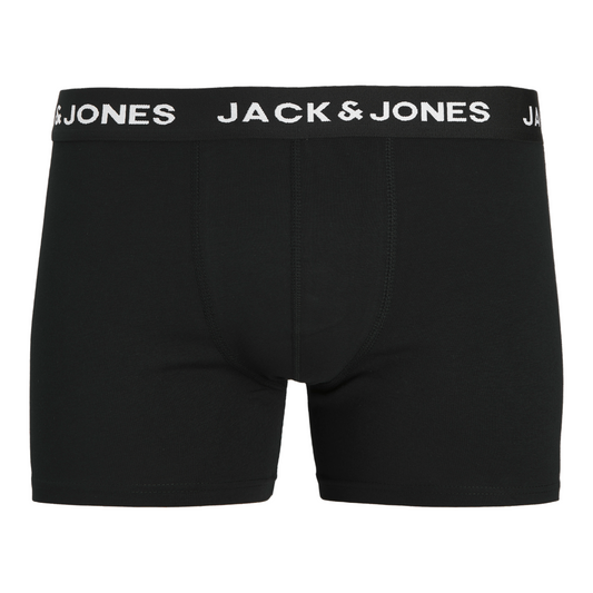 Men's Jack & Jones Huey 7-Pack Cotton Stretch Trunks - Black