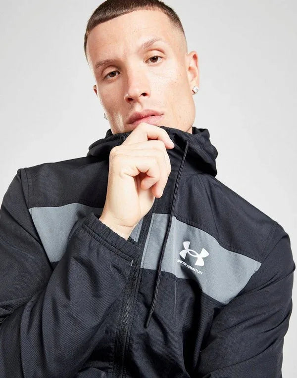 Under Armour Men's Rival Woven Jacket: Lightweight, Water-Repellent, Full-Zip Performance - Gomix Brands Outlet