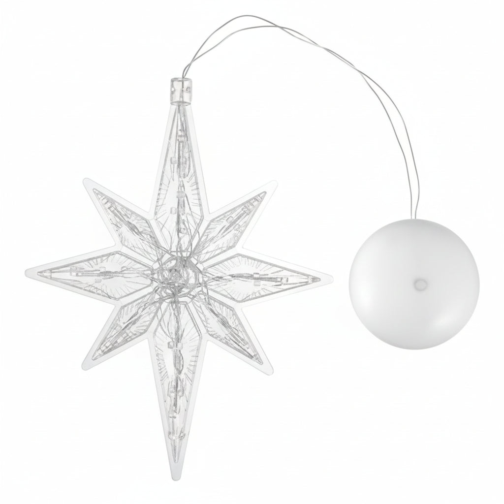 LED White Cold Tree Topper Star