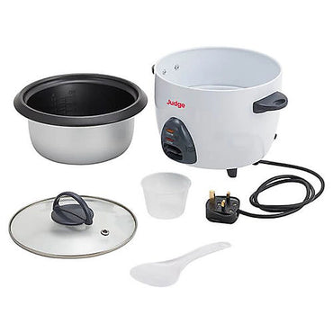 Judge Electricals Compact 1-Quart Rice Cooker with Warming Function and Non-Stick Pot