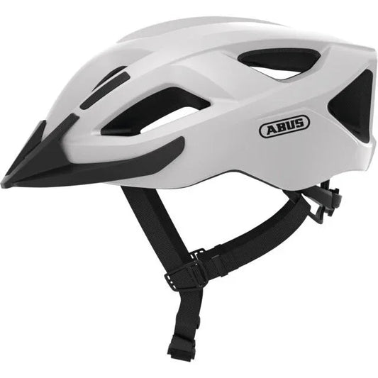 ABUS Aduro 2.1 White Road Cycling Helmet Size L Ventilated - Gomix Brands Outlet