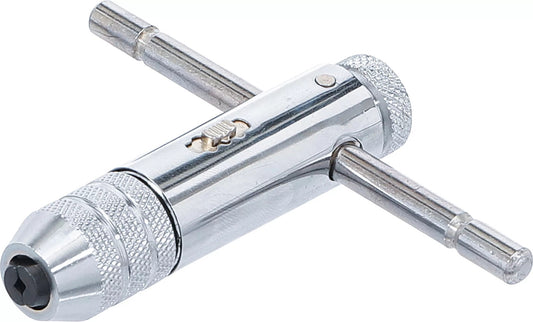 BGS TECHNIC 80mm Adjustable Ratchet Tap Wrench for Precision Thread Cutting