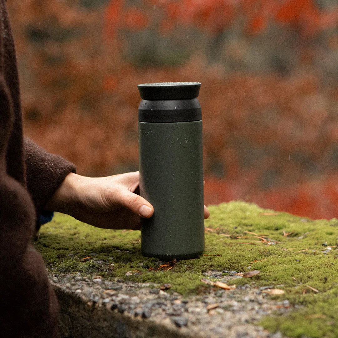 Kinto 500ml Ash Green Travel Tumbler with Insulated Stainless Steel