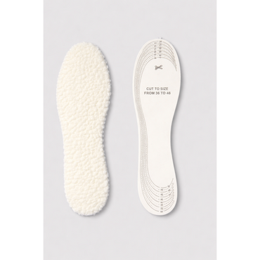 Sibba Wool Sheepskin Shoe Insoles – Warm, Cut-to-Size, Unisex