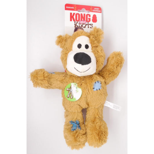 KONG Wild Knots Durable Bear Squeak Dog Toy for Medium Large Dogs