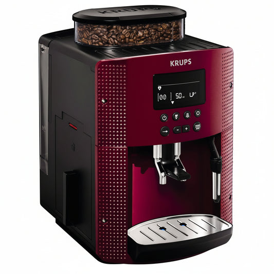 Krups EA8100Black & red 2‑Cup Automatic Coffee Machine
