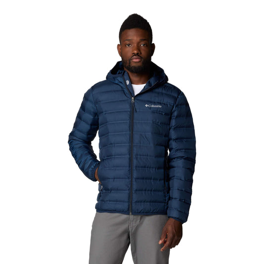 Columbia Men's Lake 22 II Hooded Puffer Jacket: Warm, Water-Resistant, Navy