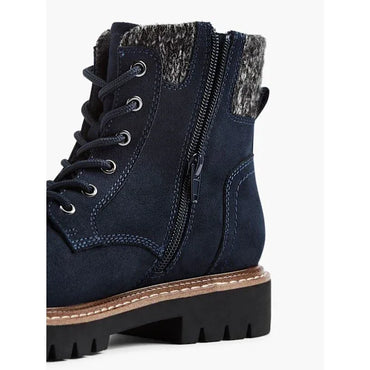 Landrover Blue Lace-Up Women's Shoes with Synthetic Upper - Gomix Brands Outlet