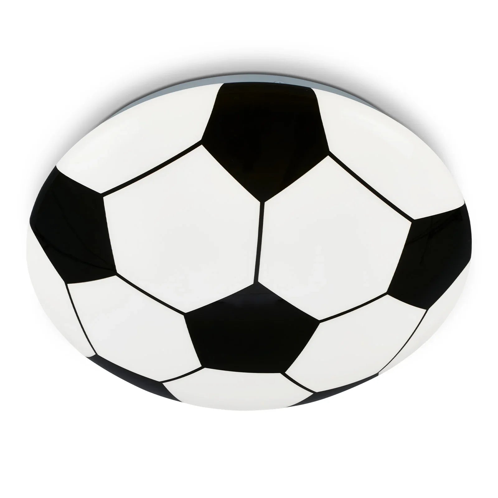 Modern Football Motif LED Ceiling Light, 27.5cm, 12W, 1300lm, White & Black - Gomix Brands Outlet