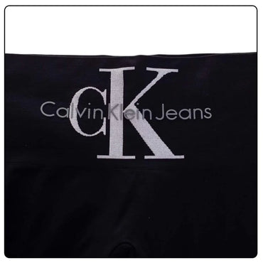 Calvin Klein CKJ Women's High-Waist Logo Leggings - Black Microfiber Activewear - Gomix Brands Outlet