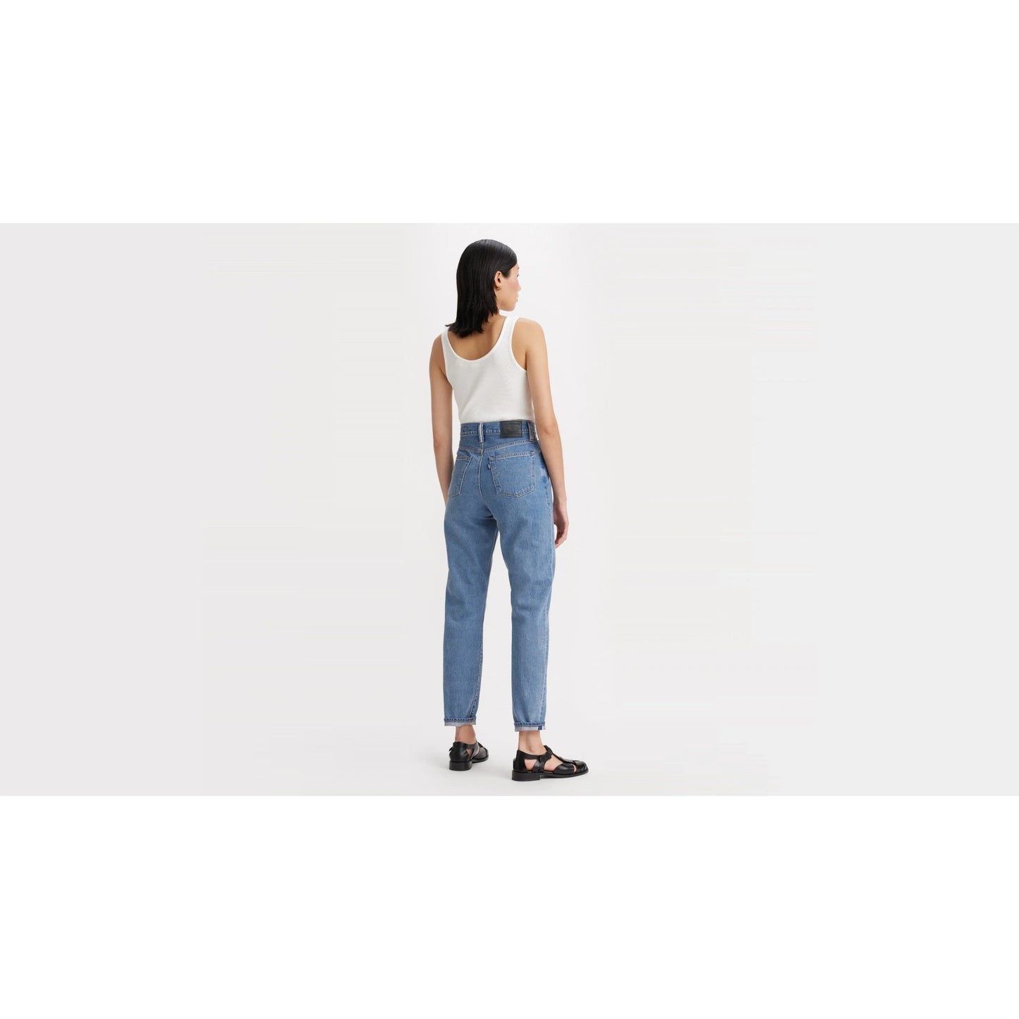 Levi's Women's High‑Waisted Boyfriend Jeans in Medium Indigo - Gomix Brands Outlet