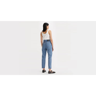 Levi's Women's High‑Waisted Boyfriend Jeans in Medium Indigo - Gomix Brands Outlet