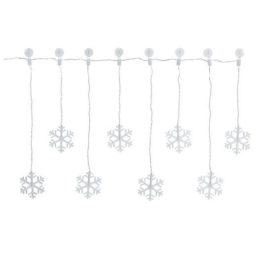 LIVARNO Home Refurbished LED Light Curtain, Indoor Outdoor, Timer, Suction Cups