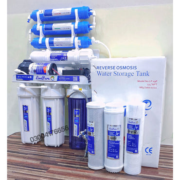 LivePure 7-Stage Alkaline Reverse Osmosis Water Filter System for Home