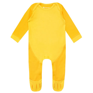 Yellow Disney Lion King Baby Sleepsuit with Simba Hat