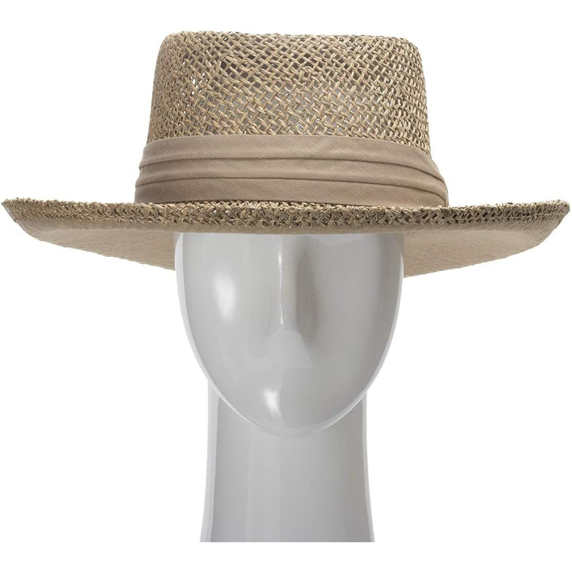 Panama Jack Men's Matte Seagrass Safari Hat Natural