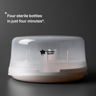 Tommee Tippee Microsteri Fast Microwave Steam Sterilizer | Kills 99.9% Germs
