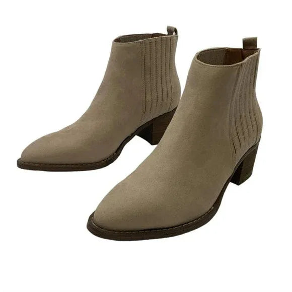 Universal Thread Women's Briar Ankle Booties Light Taupe Pointed Toe - Gomix Brands Outlet