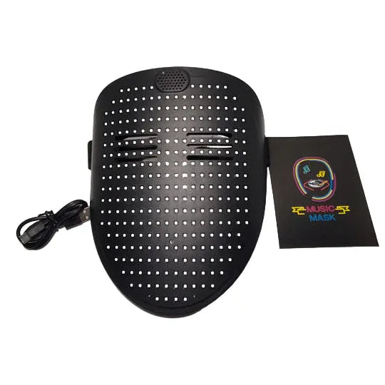 Dynamic LED Face Mask with Gesture Controls, Luminous Digital Display for Parties - Gomix Brands Outlet