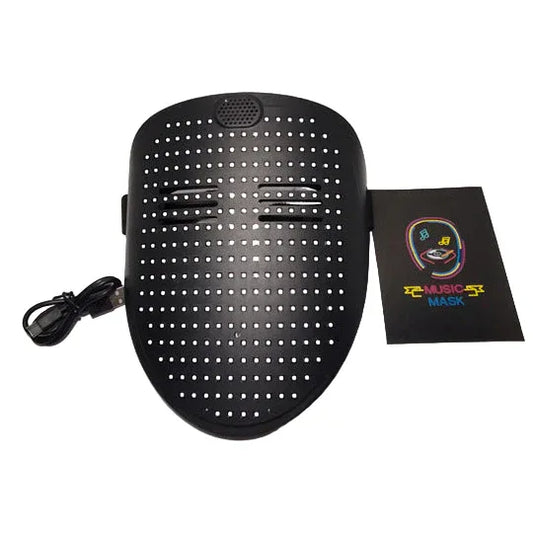 Dynamic LED Face Mask with Gesture Controls, Luminous Digital Display for Parties - Gomix Brands Outlet