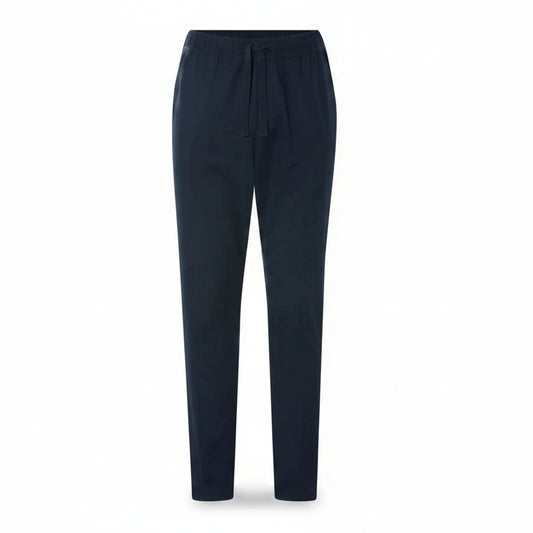 Livergy Men's Linen Blend Trousers Straight Fit Drawstring Pockets