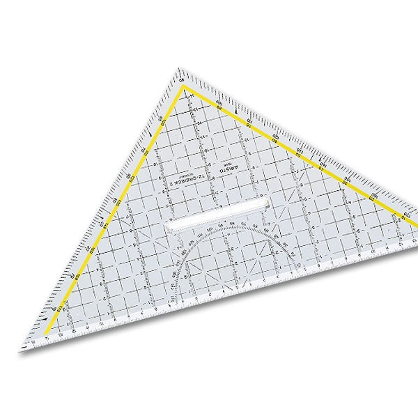 Aristo Drawing Triangle 32.5 cm Acrylic Glass with Fixed Handle 1648/2