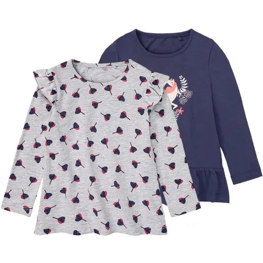 Lupillo Girls Sleeved Blouse Pack Of 2