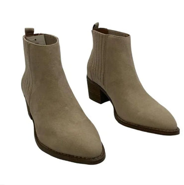 Universal Thread Women's Briar Ankle Booties Light Taupe Pointed Toe - Gomix Brands Outlet