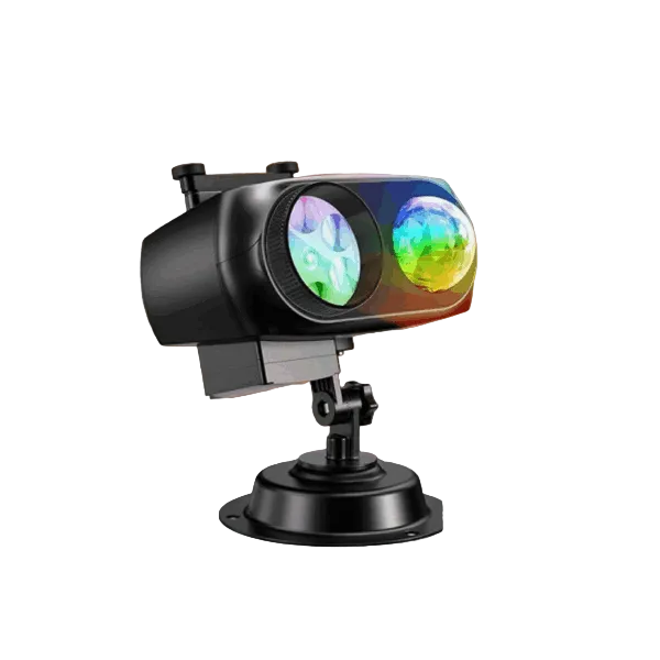 YAZEKY LED Outdoor Projection Lamp, 8 Patterns, 10 Colors