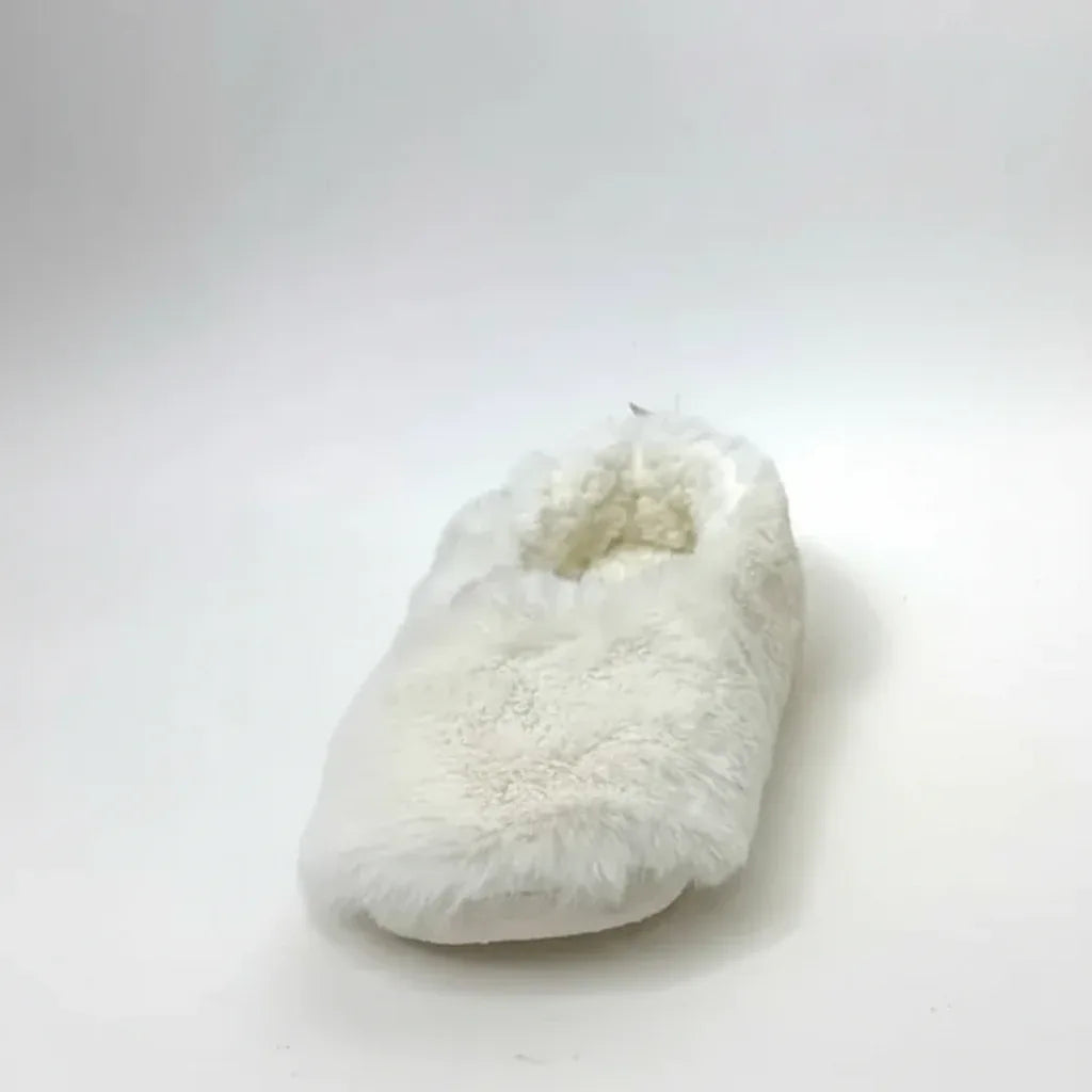Target White Faux Fur Sherpa Slip-On Slipper Socks with Grippers - Gomix Brands Outlet
