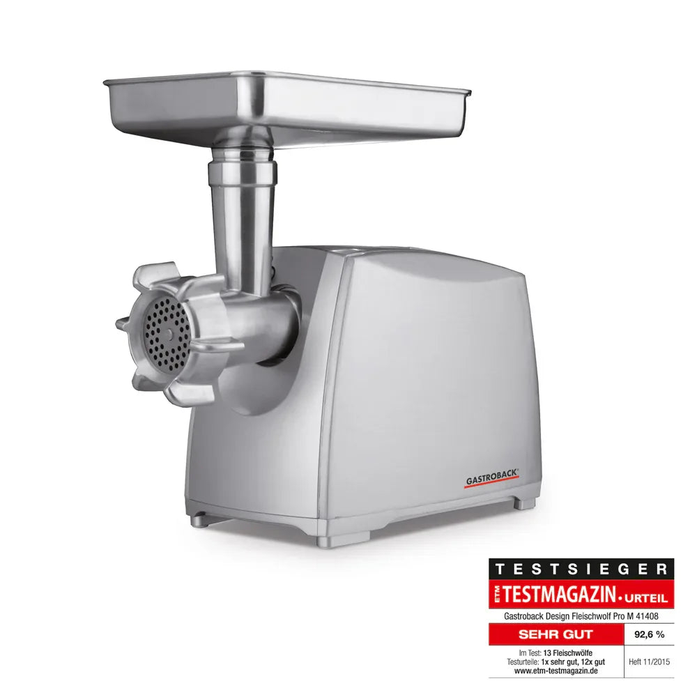 Gastroback Design Mincer Pro M 41408: Powerful Electric Meat Grinder Sausage Kibbe Attachments - Gomix Brands Outlet