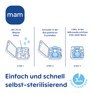 MAM Perfect Night Silicone Pacifier Blue Mint 0-6 Months 2-Pack - Gomix Brands Outlet