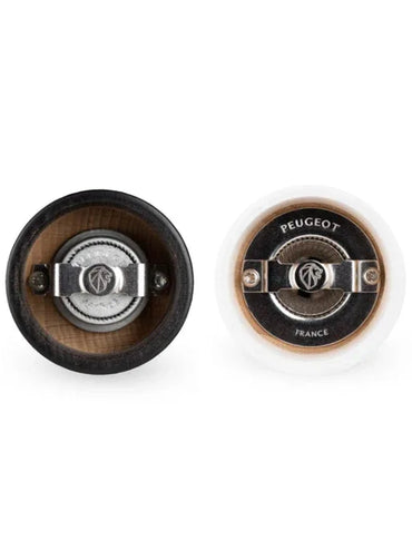 Classic Bistro Manual Salt & Pepper Mill Duo - Beech Wood, Black & White, 4-Inch - Gomix Brands Outlet