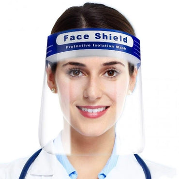 Full Face Protective Isolation Mask with Clear Visibility and Elastic Band