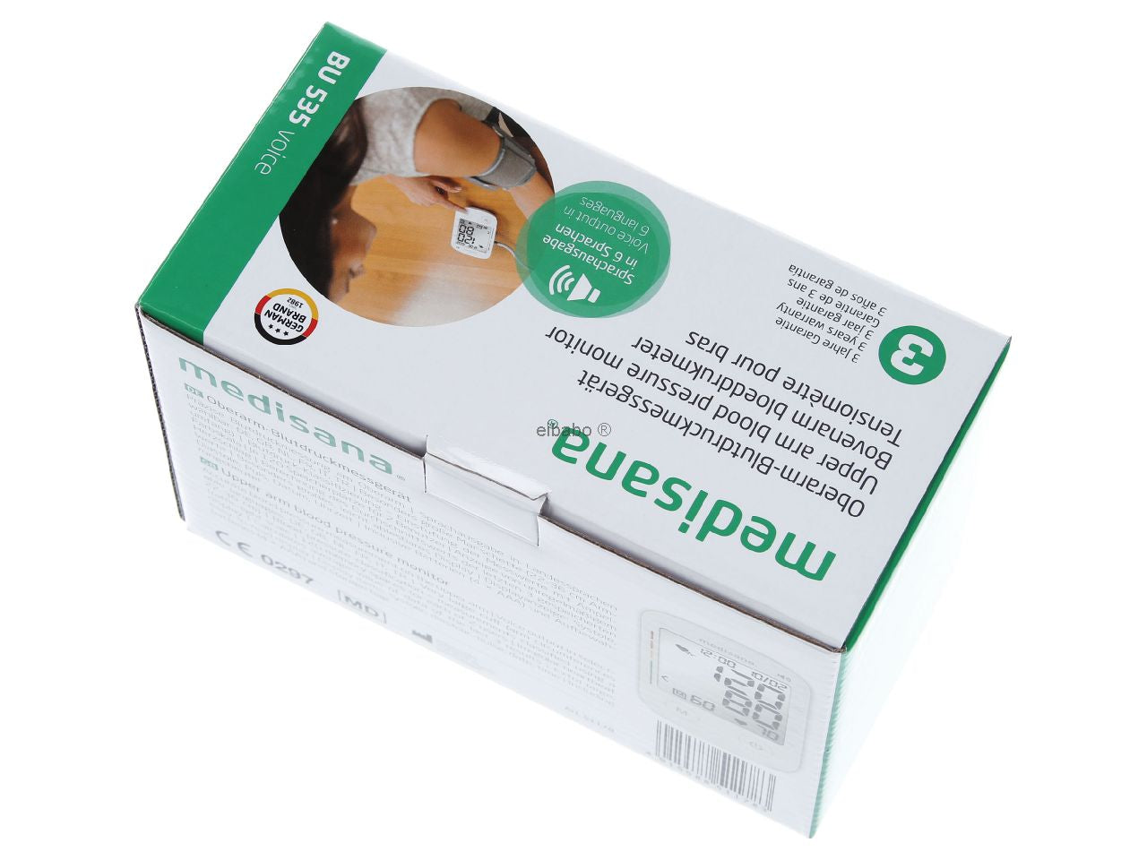 Medisana BU 535 VOICE Upper Arm Blood Pressure Monitor, Automatic, Accurate Readings