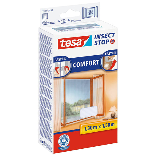 tesa® Standard Window Insect Screen Kit with Self-Adhesive Hook & Loop Fastening