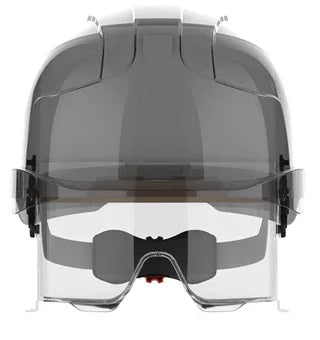 JSP EVO VISTAlens White/Smoke Vented Safety Helmet with Integrated Overspec - Gomix Brands Outlet